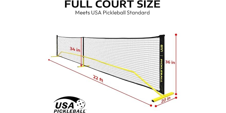 A11N Portable Pickleball Net System Replacement Net Review - Pickleball - View #2