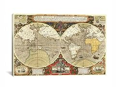 Historical Map of the World 1595 26x18