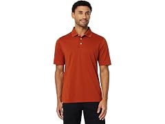 Amazon Essentials Men's Golf Polo Shirt Brick Red