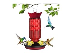 Bourid 16oz Plastic Hummingbird Feeder
