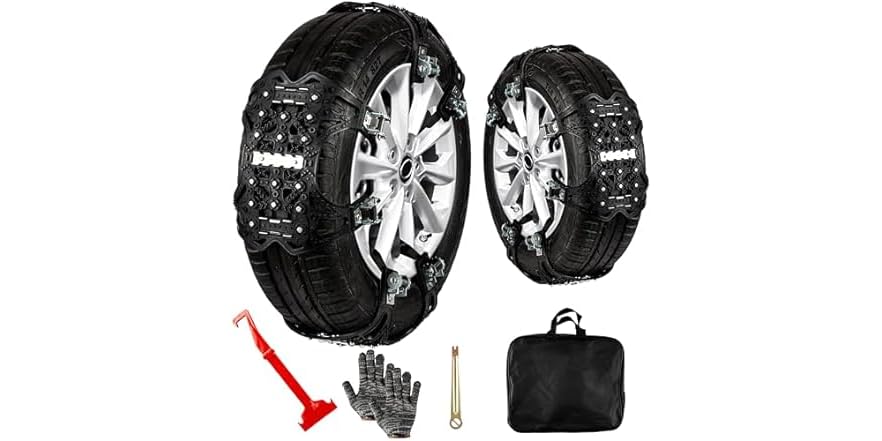 Car Tire Anti Skid  Snow Chains 6 Pk