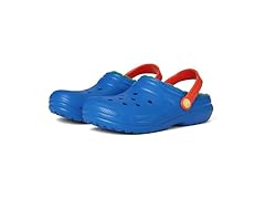 Crocs Classic Lined Kids Clog Blue Bolt/Multi