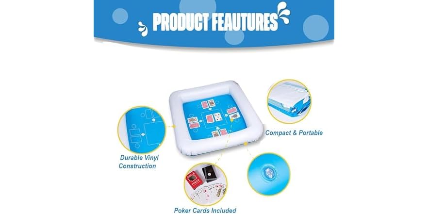 Tech Inflatables Zone Tech Inflatable Game Table with Playing Cards