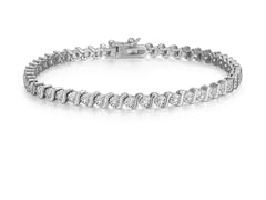 Amazon Essentials Fine Silver Over Silver Bracelet
