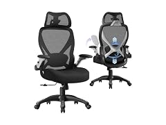 ELABEST X100 X100 Ergonomic Office Chair, Black Padded Sea