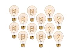TriGlow LED Filament A19 Shape, 12-Pack