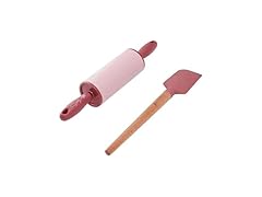 Dolly Parton Mini Spatula and Rolling Pin Set, 2 Piece, Blush