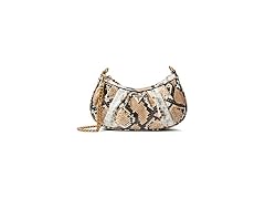 GUESS Mariana Top Zip Shoulder Bag Natural Python