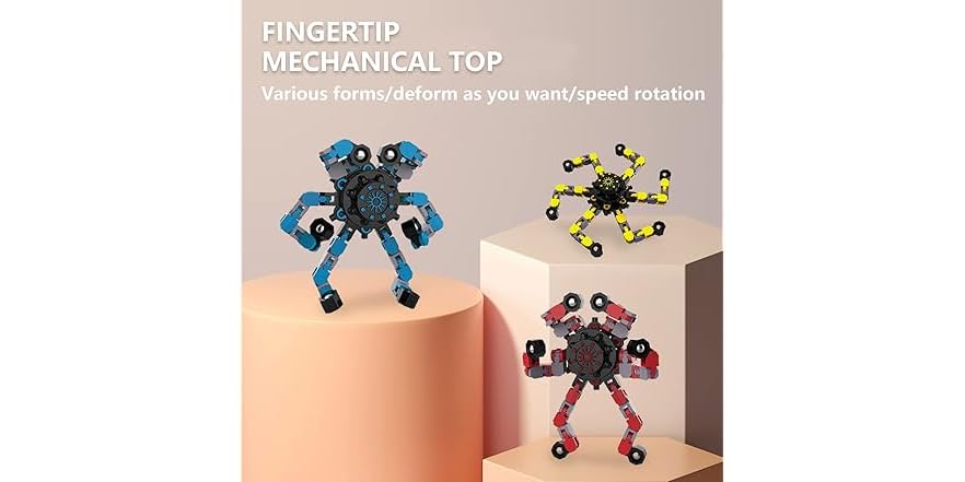 YIZER Transformable Fidget Spinners 3Pk