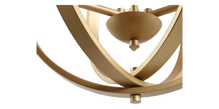 KSANA Gold Chandelier For Dining Room, 6 Light Modern Chandeliers With Seeded Glass Adjustable Hanging Light Fixtures For Living Room, Foyer, Bedroom