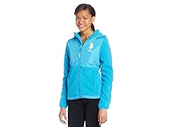 USPA Jrs Hooded Polar Fleece, Blue