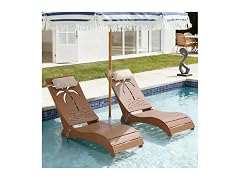 in Pool Lounge Chairs Set of 2