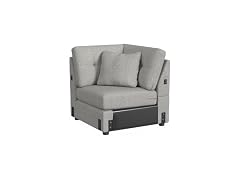 Linon KYVOS Mallory 33" Modular Chair Grey