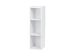 IRIS USA 3-Tier Cubby Storage Bookshelf with Adjustable Shelves