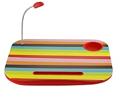 Red Stripes Laptop Cushion w/ Light & Cup Holder
