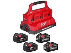 Milwaukee 48-59-1865POC M18 Charger + 4x Batteries