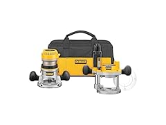 DEWALT DW618PKB Router, Fixed and Plunge Base Kit