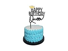 Queen Acrylic Happy Birthday Cake Topper