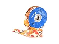 Autumn Breezes Tru-Life Ribbon, 1-7/16-" Wide by 50-Yard Spool
