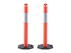 Traffic Delineator Post Cones, 2 Pack, Traffic