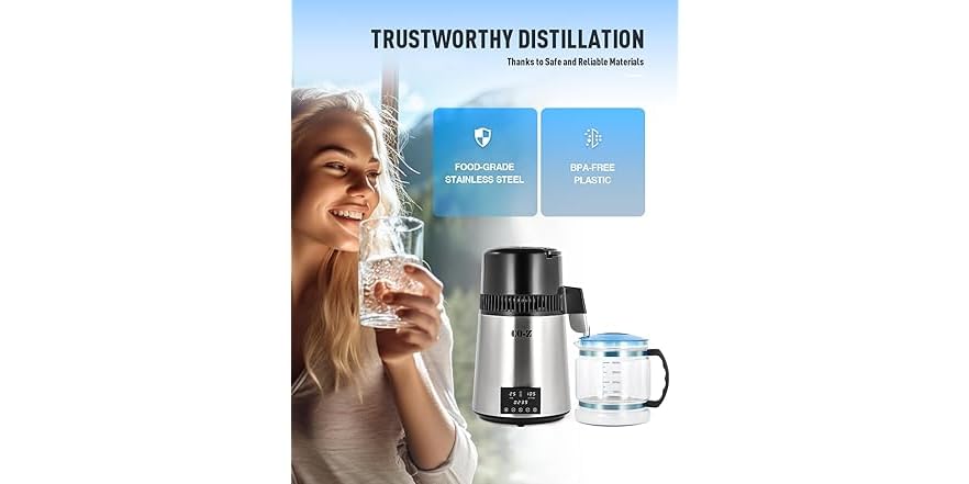 Hamilton Distilled Water Machine Countertop Distilled Water Machine