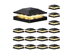 Brightever Solar Post Cap Black 16-Pack