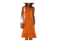 Women's Round Neck Summer Sundress