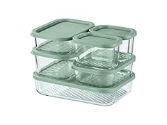 EATEX 6 Pack Glass Meal Prep Containers 