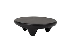 Creative Co-Op Mango Wood Round Footed Pedestal Stand