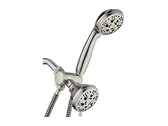 AquaDance Brushed Nickel Shower Head Combo
