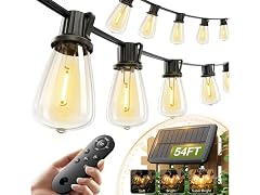 Hakol 54FT(48+6) Solar String Lights Outdoor