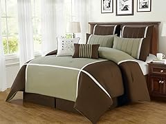 8-Pc Royalton Comforter Set- Brown (Multiple Sizes)