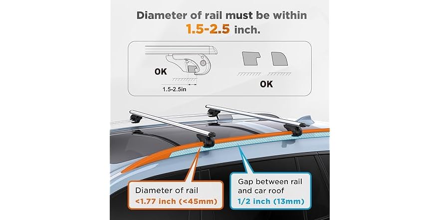 Lock Rack Roof Racks TANX Roof Rack Cross Bars | Anti-Theft Locks