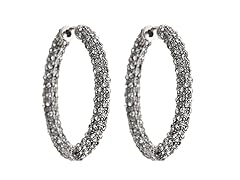 Swarovski Crystal Studded Hoops- Pick Color