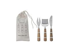 Creative Co-Op 3 pcs Stainless Steel Cheese Knife Set