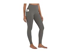 Sunzel Womens Leggings 28in M Charcoal Grey W/Pockets