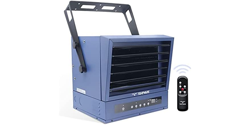 TEMPWARE Electric Garage Heater, 10,000-Watt Digital Fan-Forced C (Open