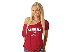 Alabama Women's Off The Shoulder Tee