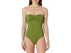 Amazon Essentials Women's One Piece Swimsuit Olive