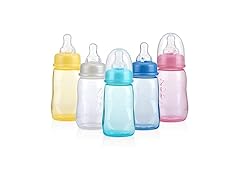Nuby Standard Neck Tinted Feeding Nurser, 1 Count