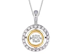 ZKS Designs "Dancing" Diamond Double Circle Pendant