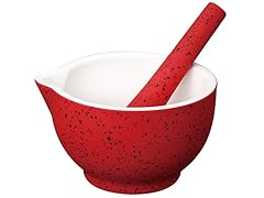 Porcelain & Pestle Red