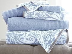 6-Piece Yarn Dyed Towel Set Filigree