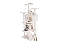 PayLessHere Cat Tree 54in Tower with Cat Scratching Post