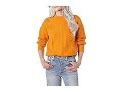 Amazon Essentials Women (L) Cable Knit Sweater