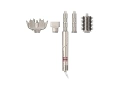 Shark FlexStyle Air Styling & Drying System, Powerful Hair Blow Dryer & Multi-Styler with Auto-Wrap Curlers, Curl-Defining Diffuser, Oval Brush, & Concentrator Attachment, Stone, HD435 (Open Box)