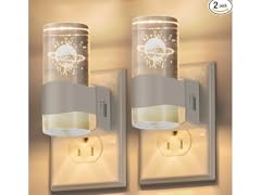 Hakol 2 Pack Night Light – 3D Etched Starry Night