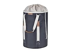 CleverMade Laundry Backpack Duffel Bag with Shoulder Straps