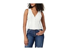 The Drop Paloma Lace Trimmed Sleeveless