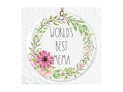 BoomBear World's Best Mema Ornament